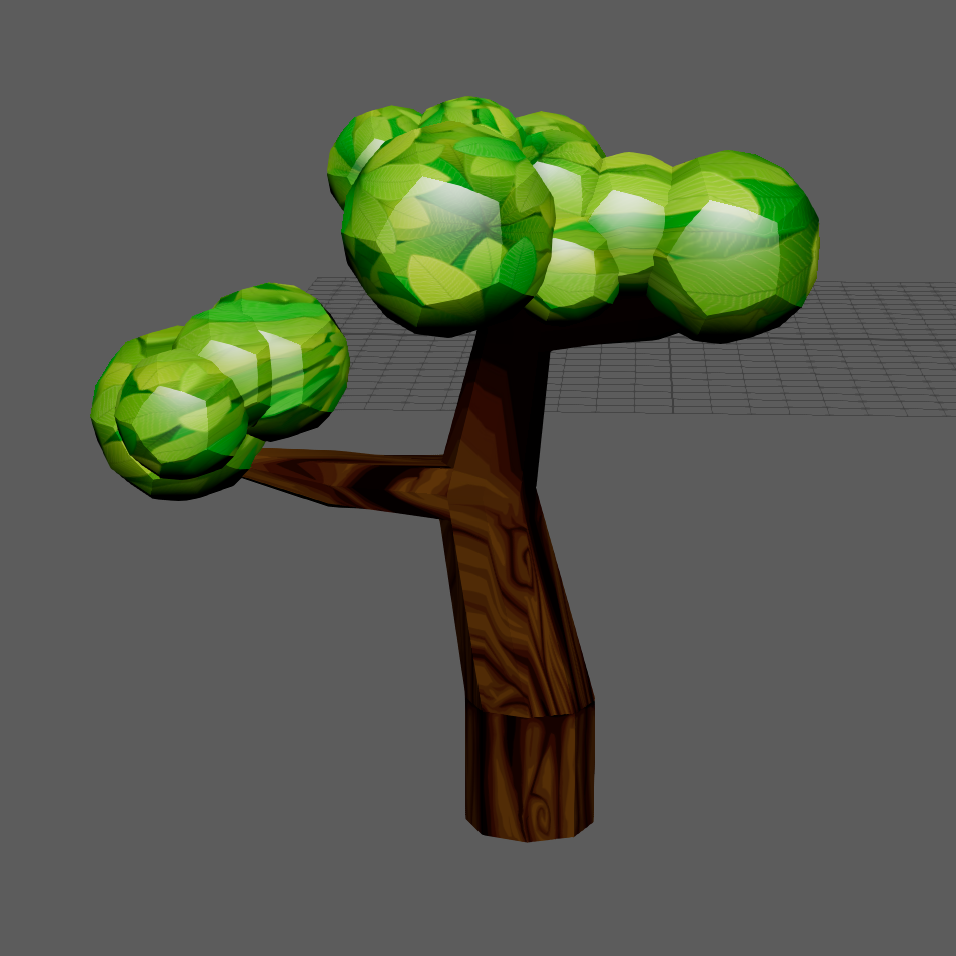 Tree model without wireframe outline