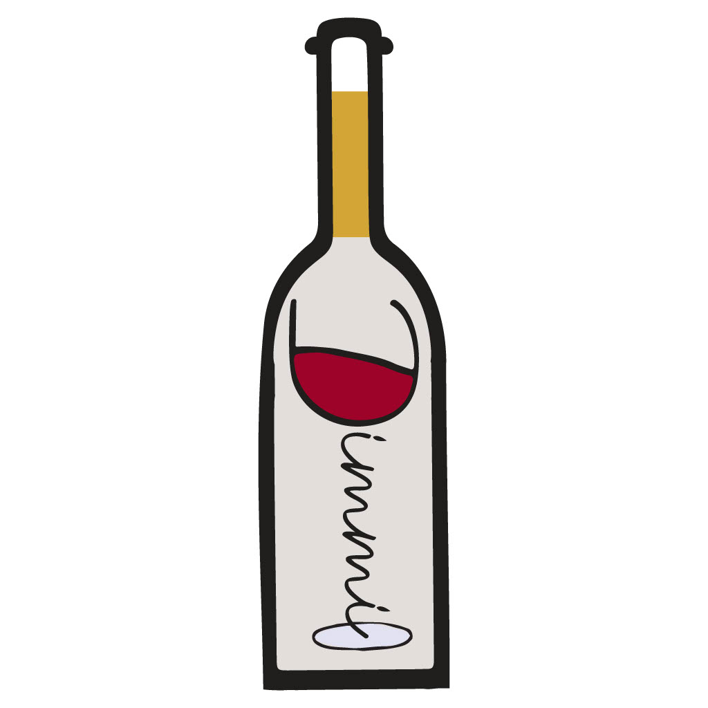 Dimmif wine bottle logo